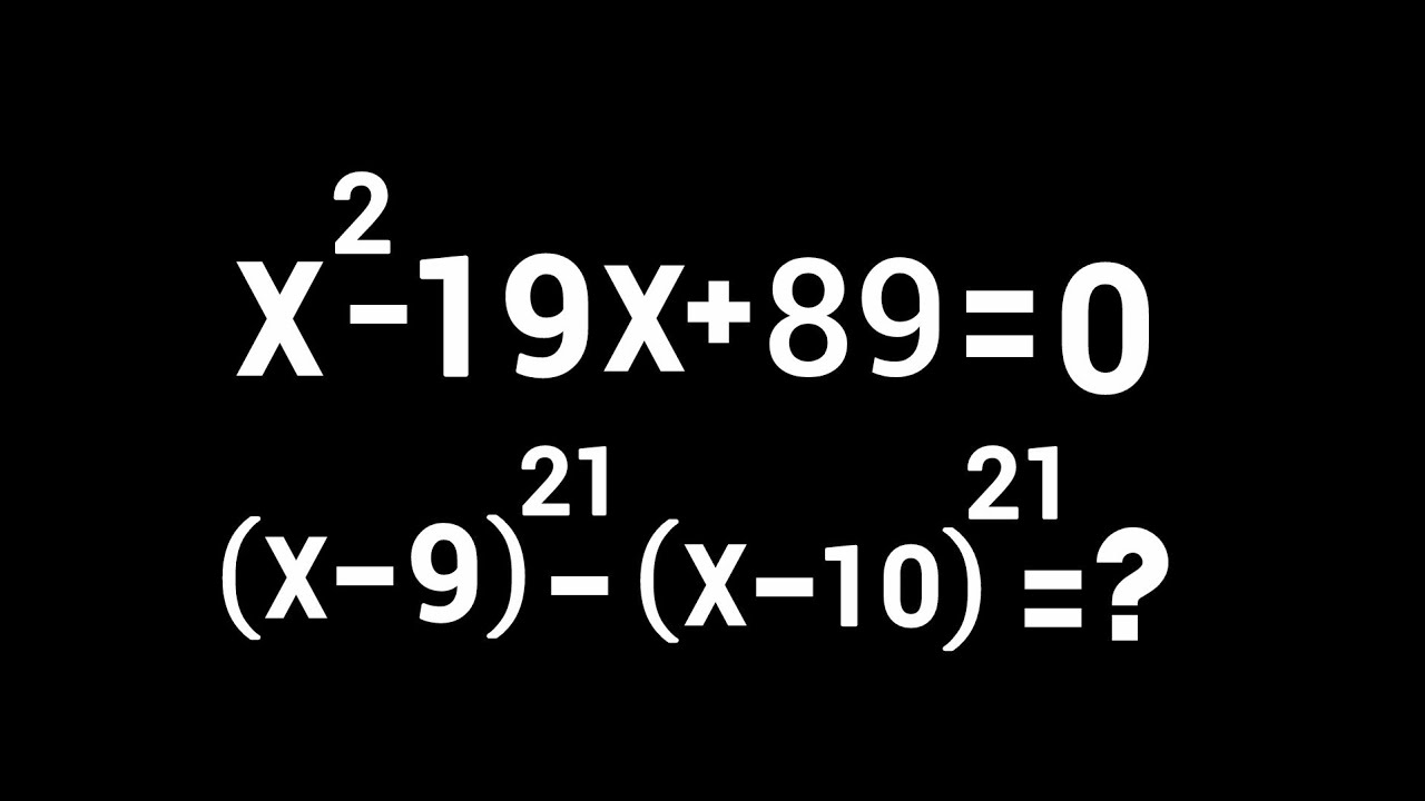 90% Of Students Get This Math Olympiad Wrong!! Nice Algebraic Problem 