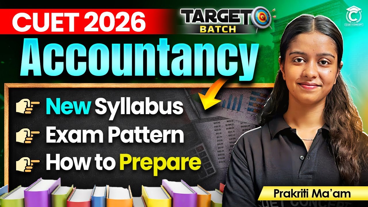 CUET Accountancy Domain Syllabus 2026 | CUET UG Exam Detailed Syllabus, Exam Pattern & PYQ Analysis✅