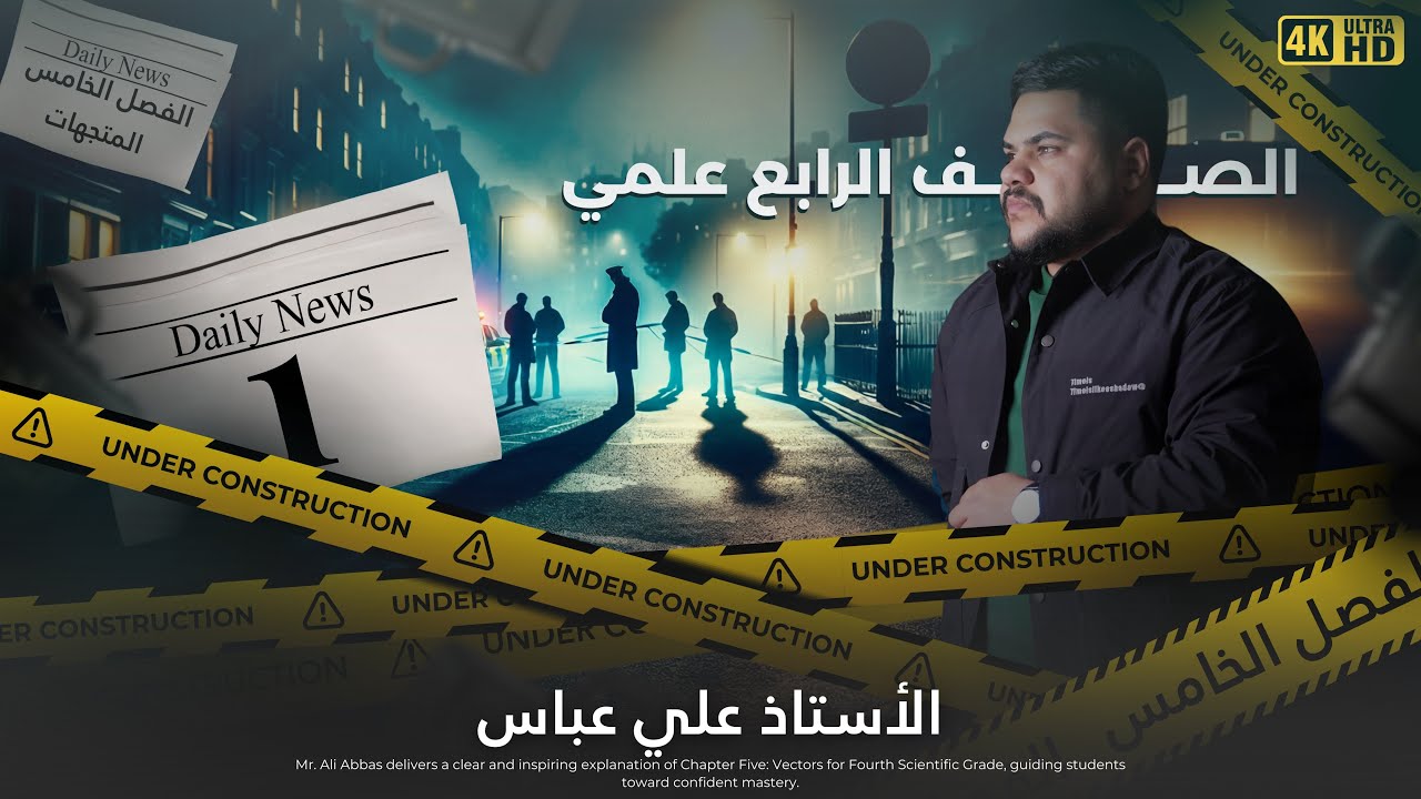 طول المتجه | الفصل الخامس | رياضيات الرابع العلمي | الاستاذ علي عباس | منهج 2026