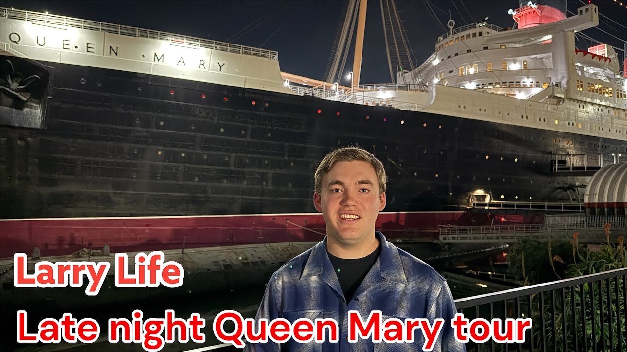 Late Night Queen Mary Tour! I got to go inside the Pool and Boiler room!