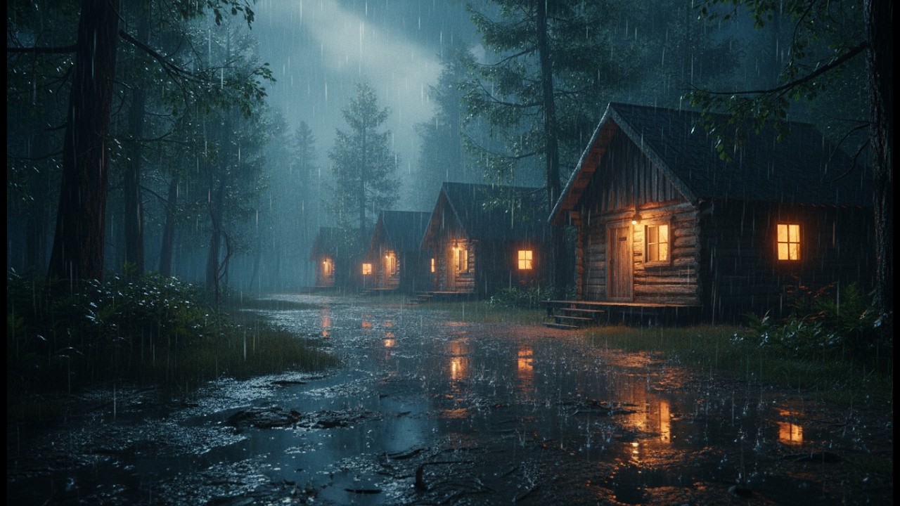 Rain Sounds for Sleeping 🌙 Night Heavy Rain Sounds for Sleep, Stress Relief & Ultimate Night Calm