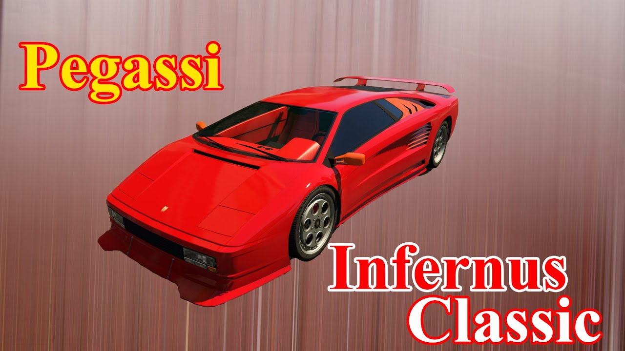 Pegassi Infernus Classic. Два лучших спорткара из 90-х в одном. GTA 5 Cars #161