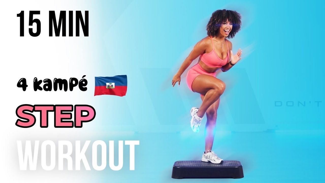 STEP WORKOUT | 4 KAMPÉ CHOREOGRAPHY | FUN CARDIO