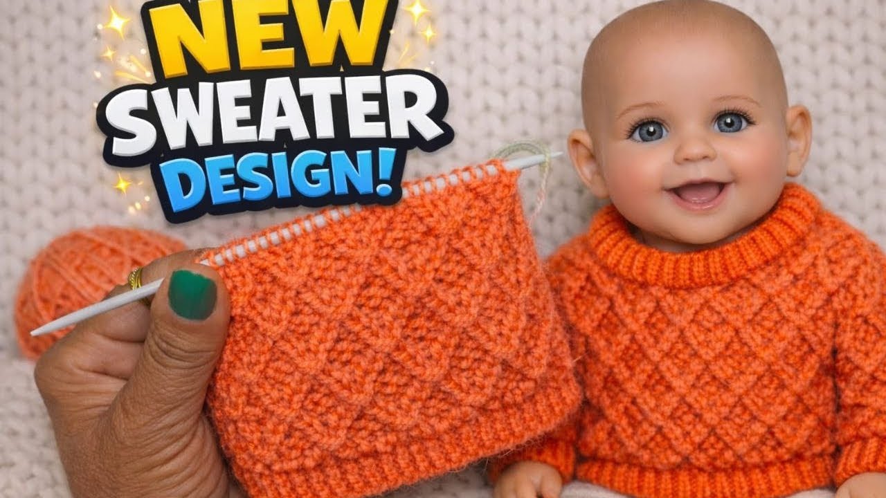 Easy Sweater Knitting Pattern 👕 | Two needles Step by Step Tutorial for Beginners