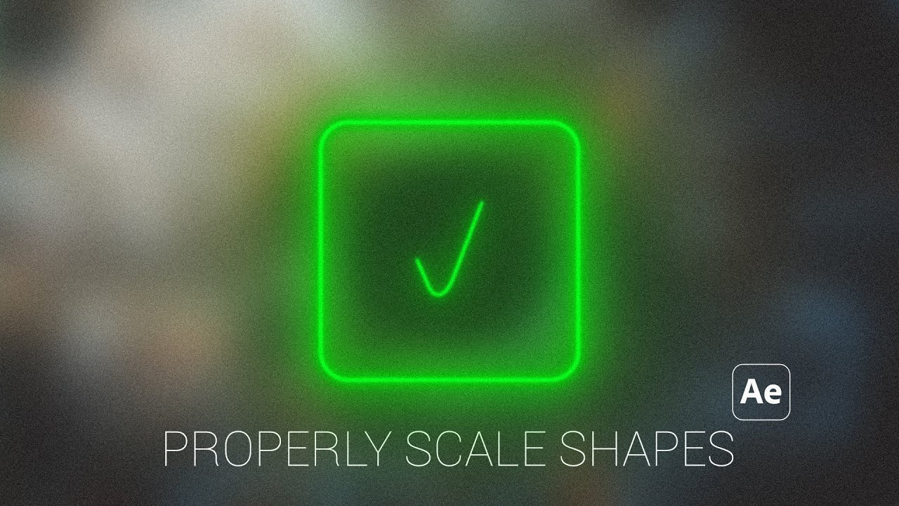 Quick Tips: Properly Scale Shapes In After Effects