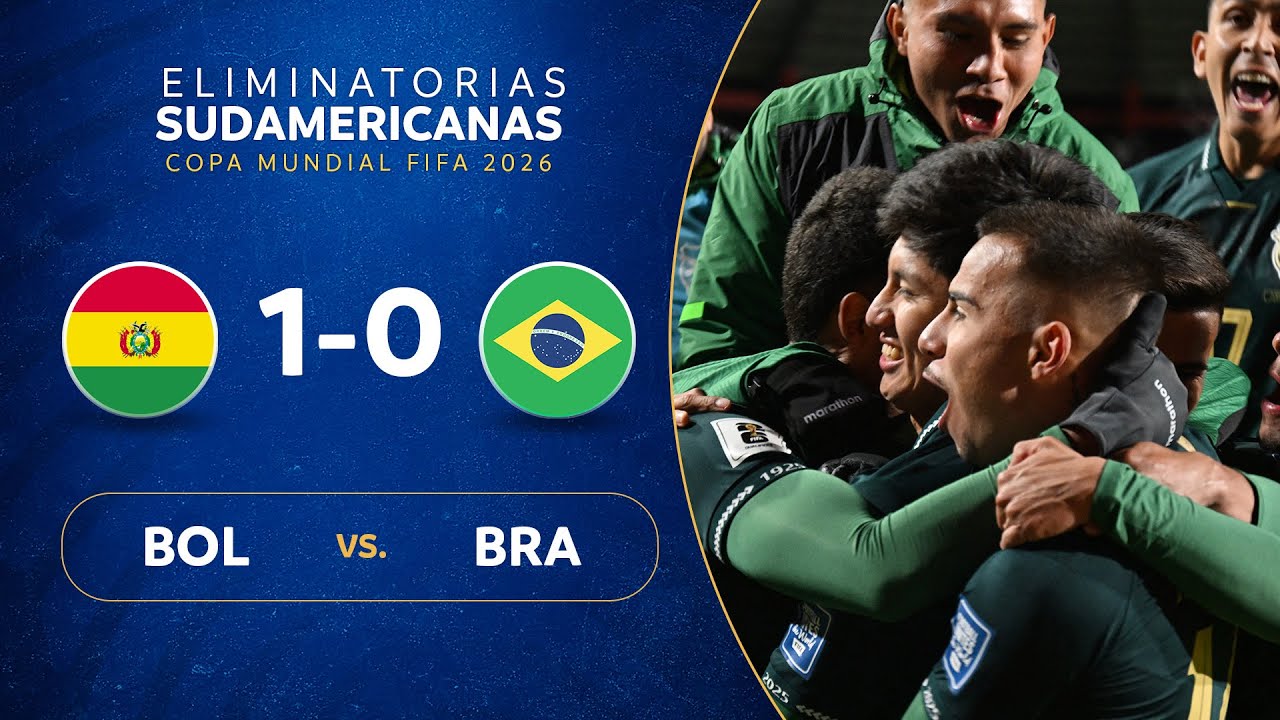 BOLIVIA vs. BRASIL [1-0] | RESUMEN | ELIMINATORIAS SUDAMERICANAS | FECHA 18