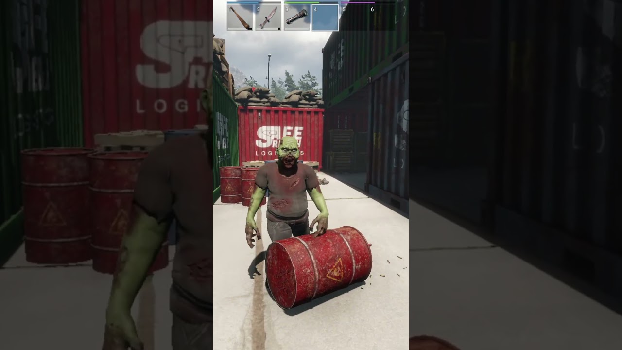 Zompiercer: Что произойдёт, если бросить бочку в зомби? | Estib Playz