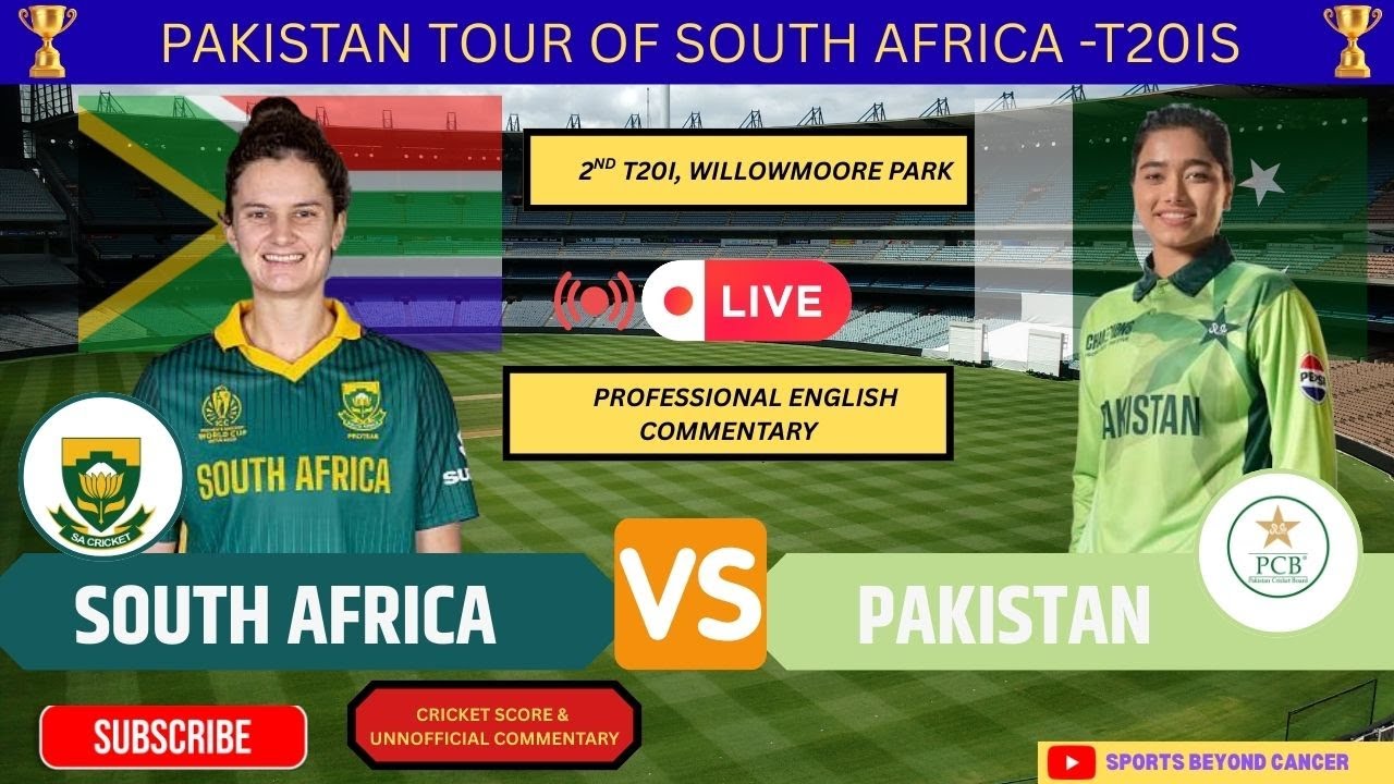 🔴 LIVE: South Africa Women vs Pakistan Women | 2nd T20I 2026 | Live Scores & Commentary