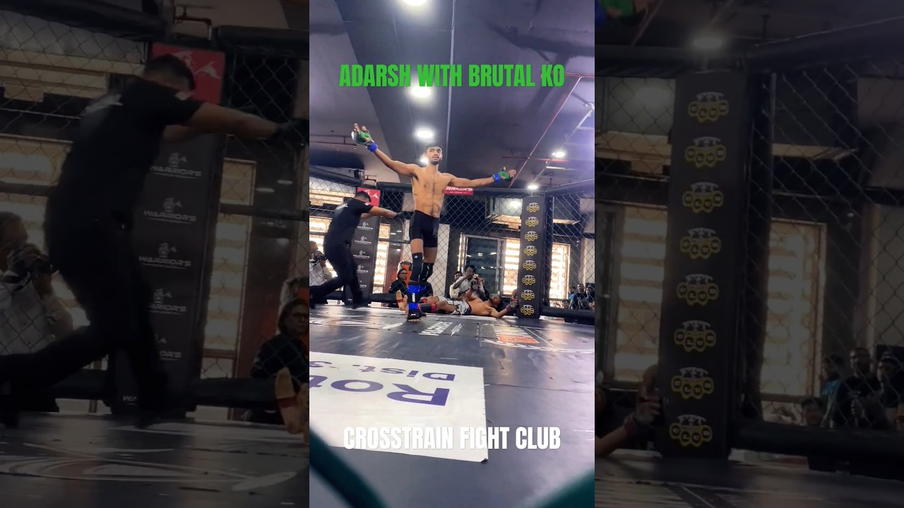 Adarsh with a brutal Knock Out in Mumbai #mma #bjj #ko #knockoutcity #boxing #kickboxing #delhi