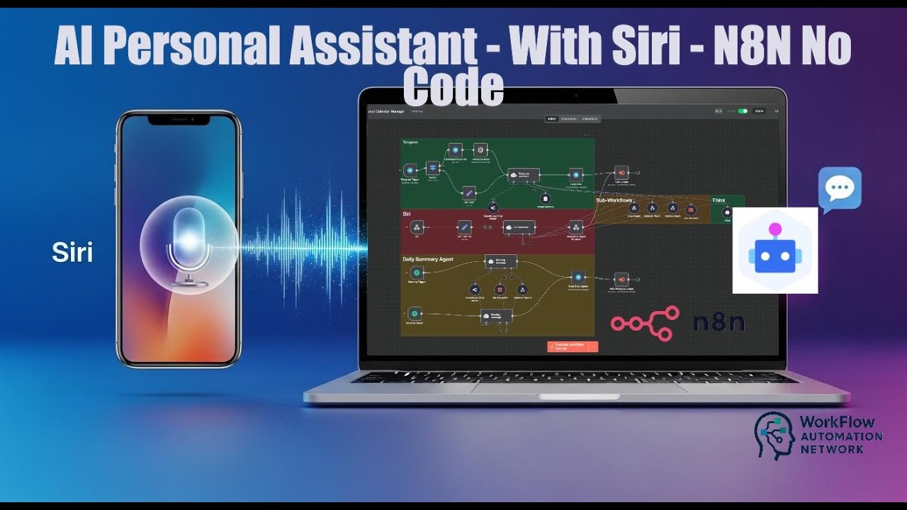 SIRI AI Assistant   N8N No Code with Free Workflows