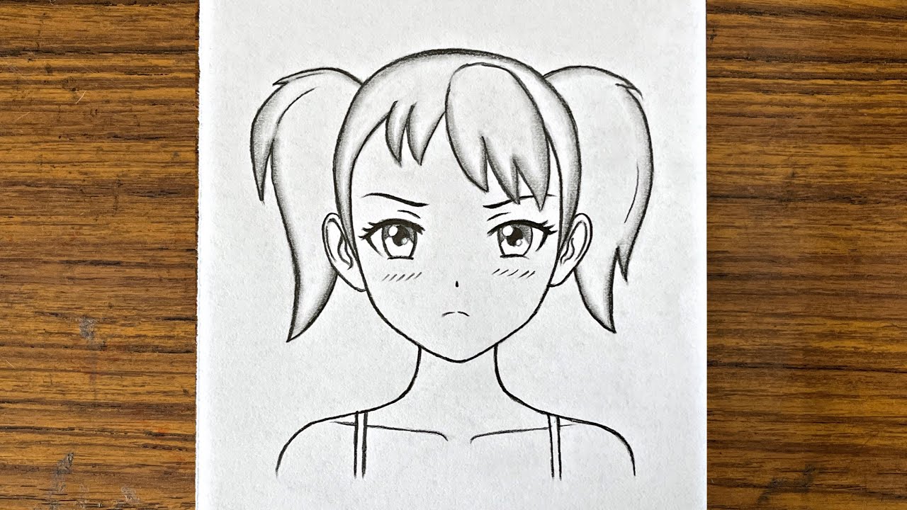 How to draw sad anime girl || Anime drawing tutorial || Easy drawing for girls step by step