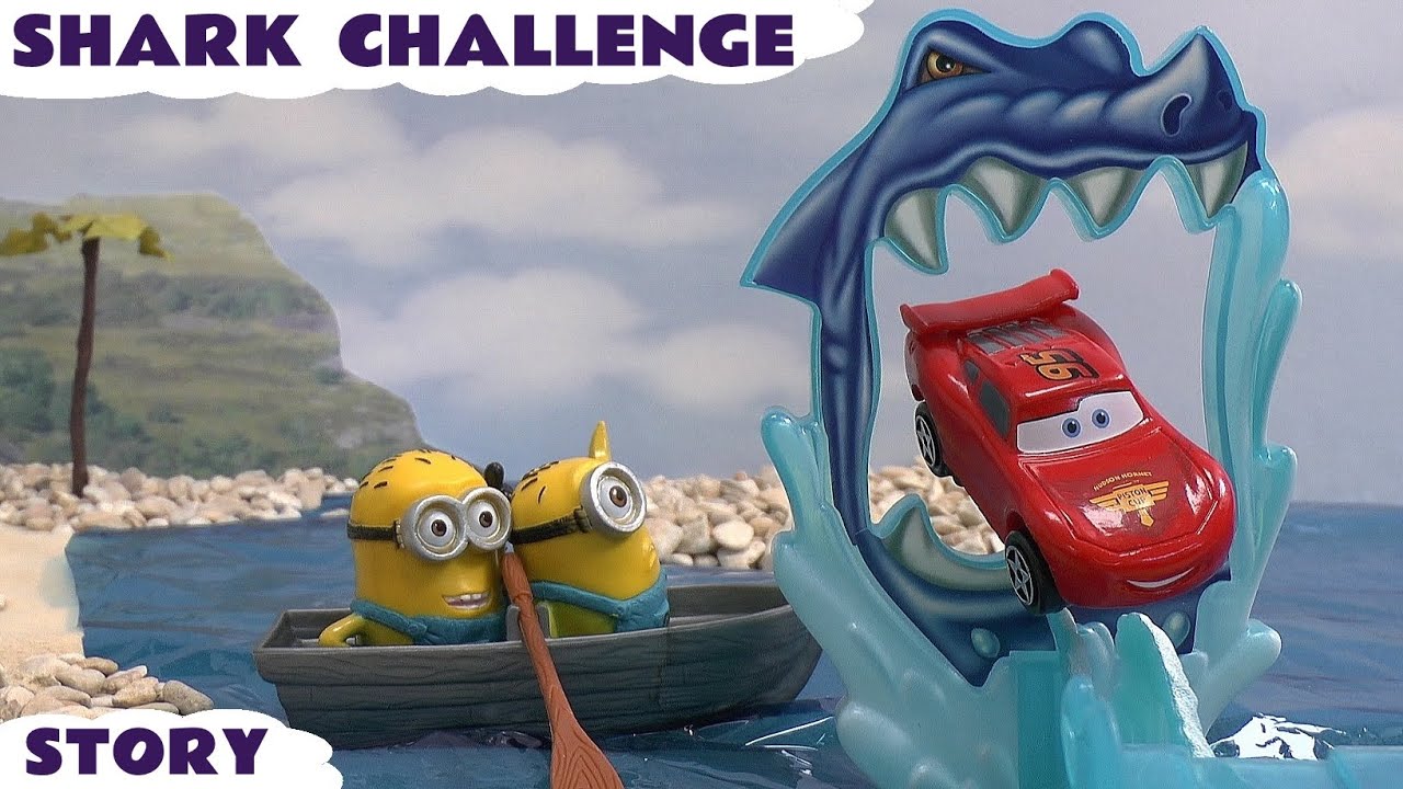 Toy Cars Play Set Story With Lightning McQueen and Minions