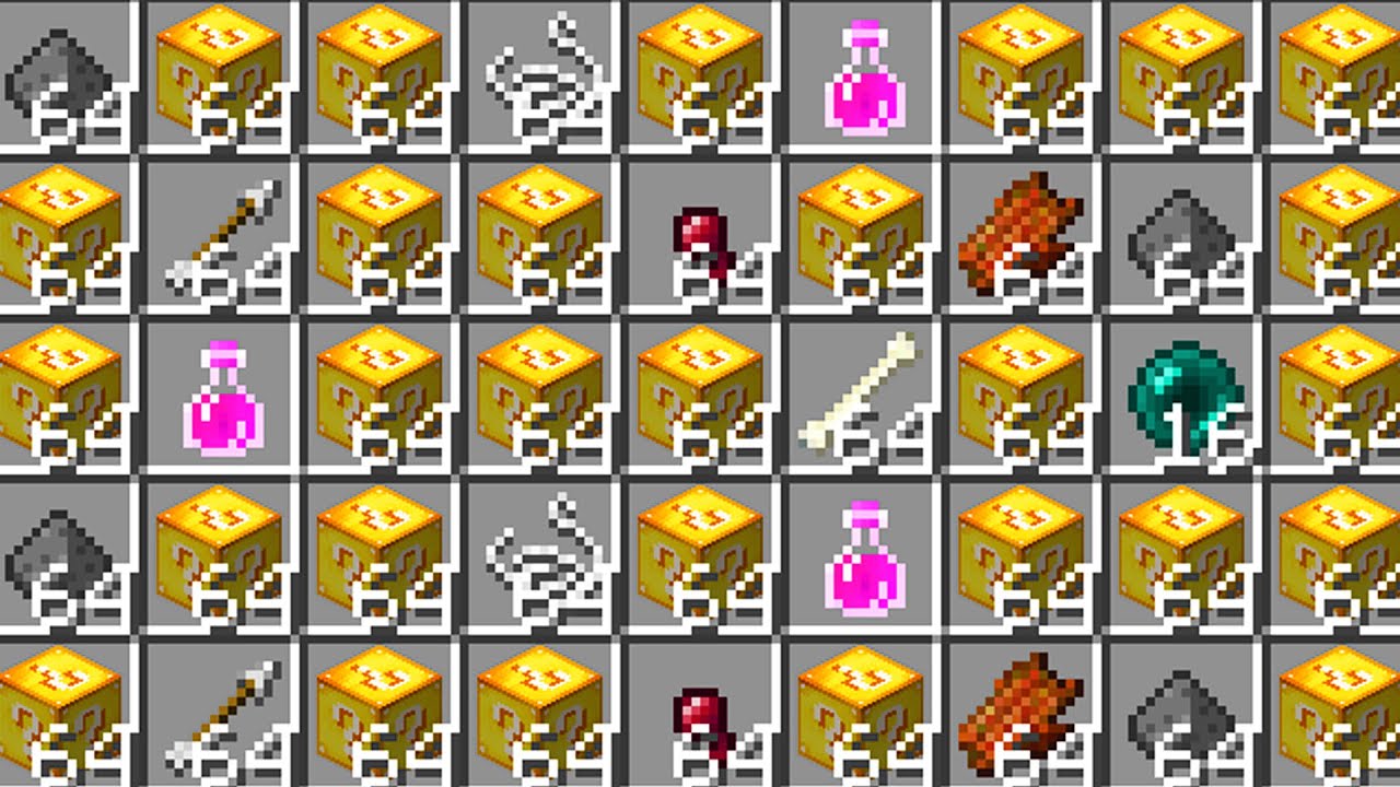 Minecraft UHC but mobs drop lucky blocks..