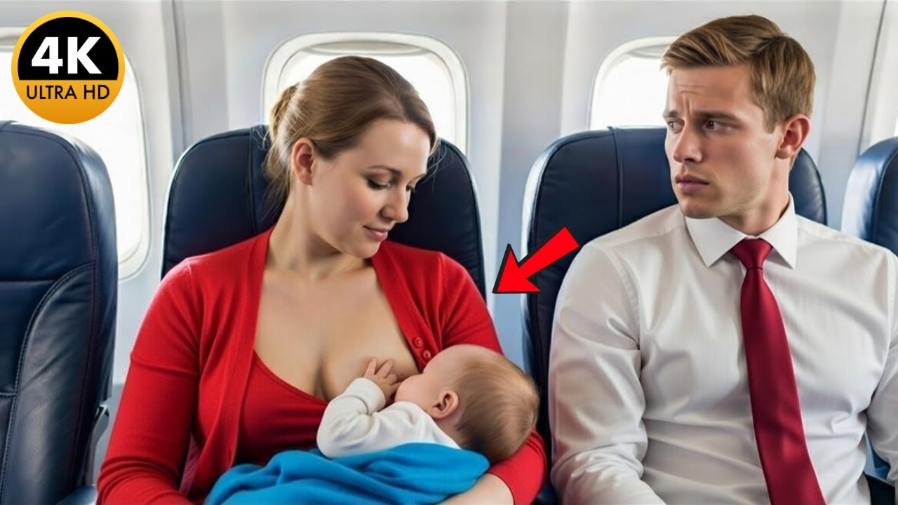 Ein alleinerziehender Vater verzweifelt im Flugzeug — dann tut eine fremde Mutter das Undenkbare