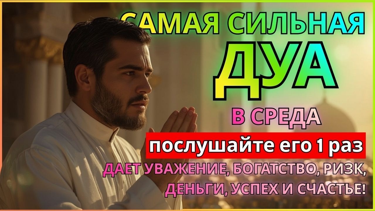 💕Дуа В СРЕДА Очень сложные проблемы будут решены #дуа