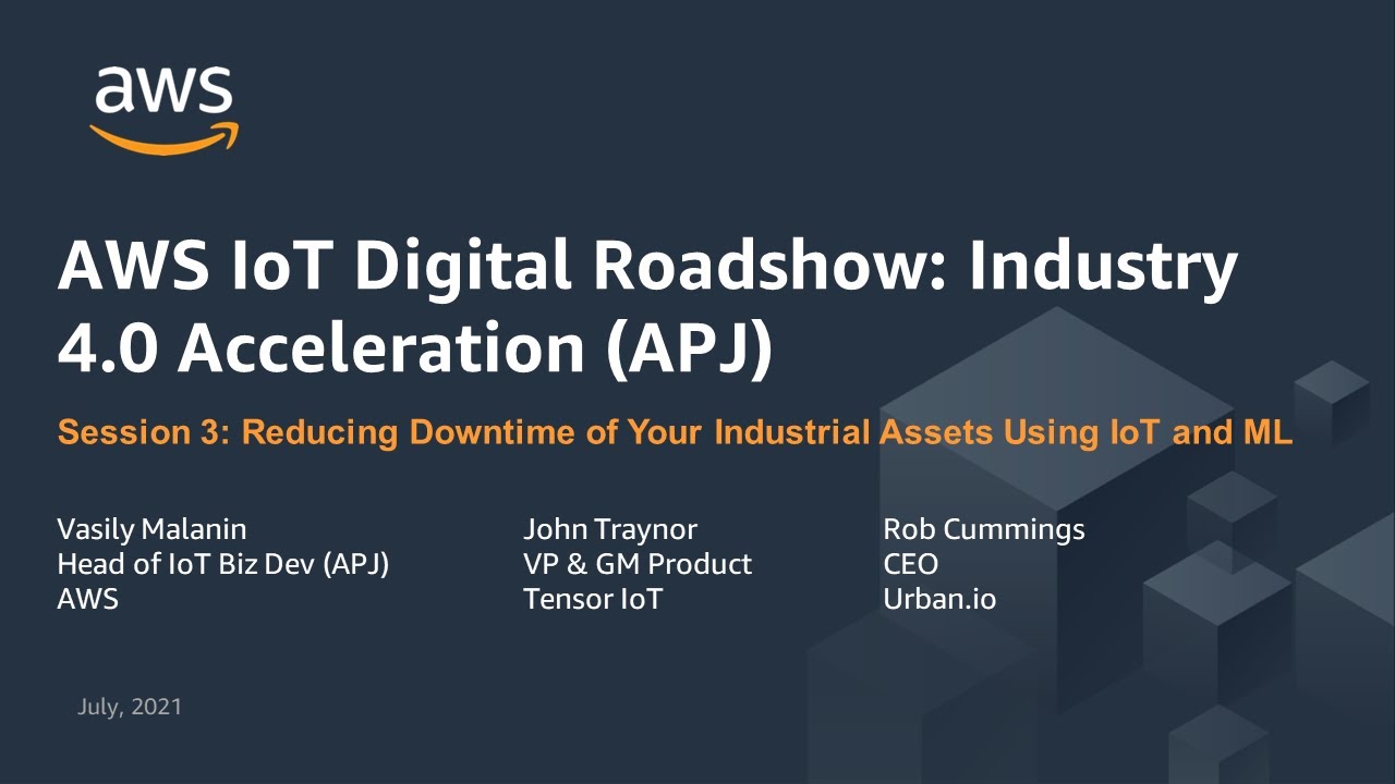 Reducing Downtime of Your Industrial Assets Using IoT and Machine Learning - AWS Virtual Workshop