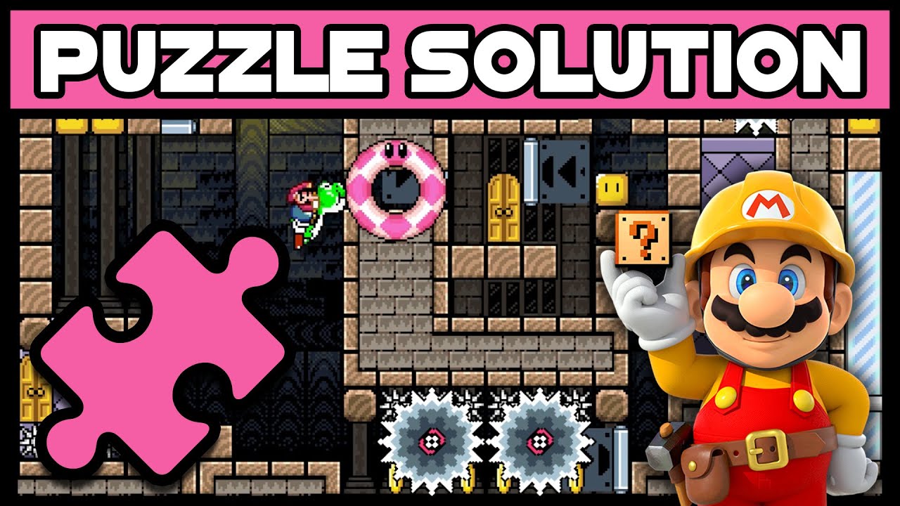 Super Mario Maker - One Screen Puzzle Walkthrough [#16] - Mysterious Yoshi