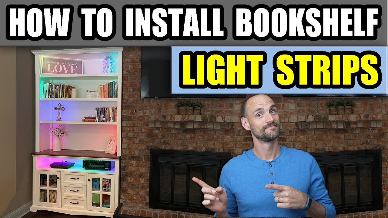 Shelf Light - Light Strip Installation for Your Bookshelf!