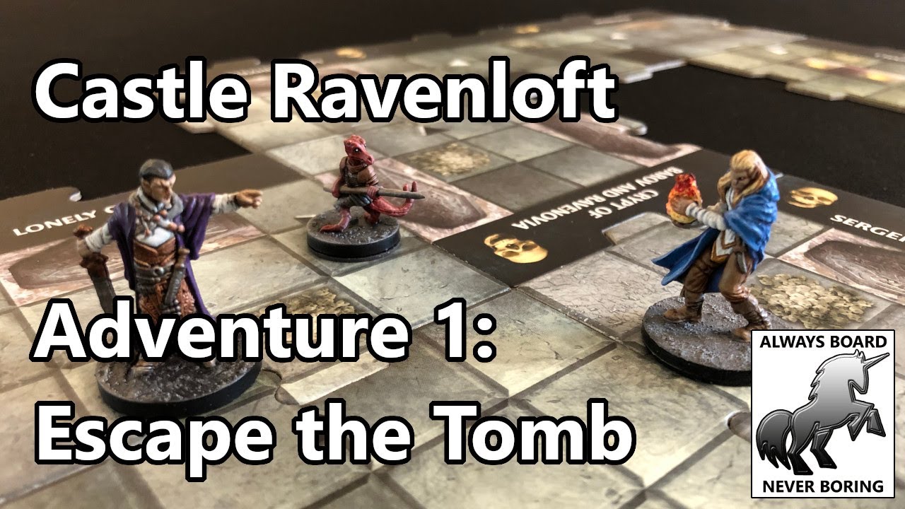 Dungeons & Dragons Castle Ravenloft Board Game Playthrough | Let's Play Adventure 1: Escape the Tomb