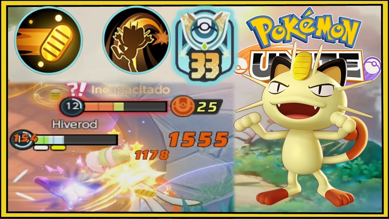 Meowth Mejor Build Día de Pago + Finta | Pokémon Unite