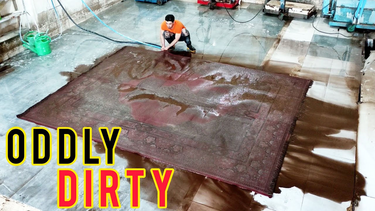 Sewer overflow - lncredible dirty carpet cleaning satisfying ASMR