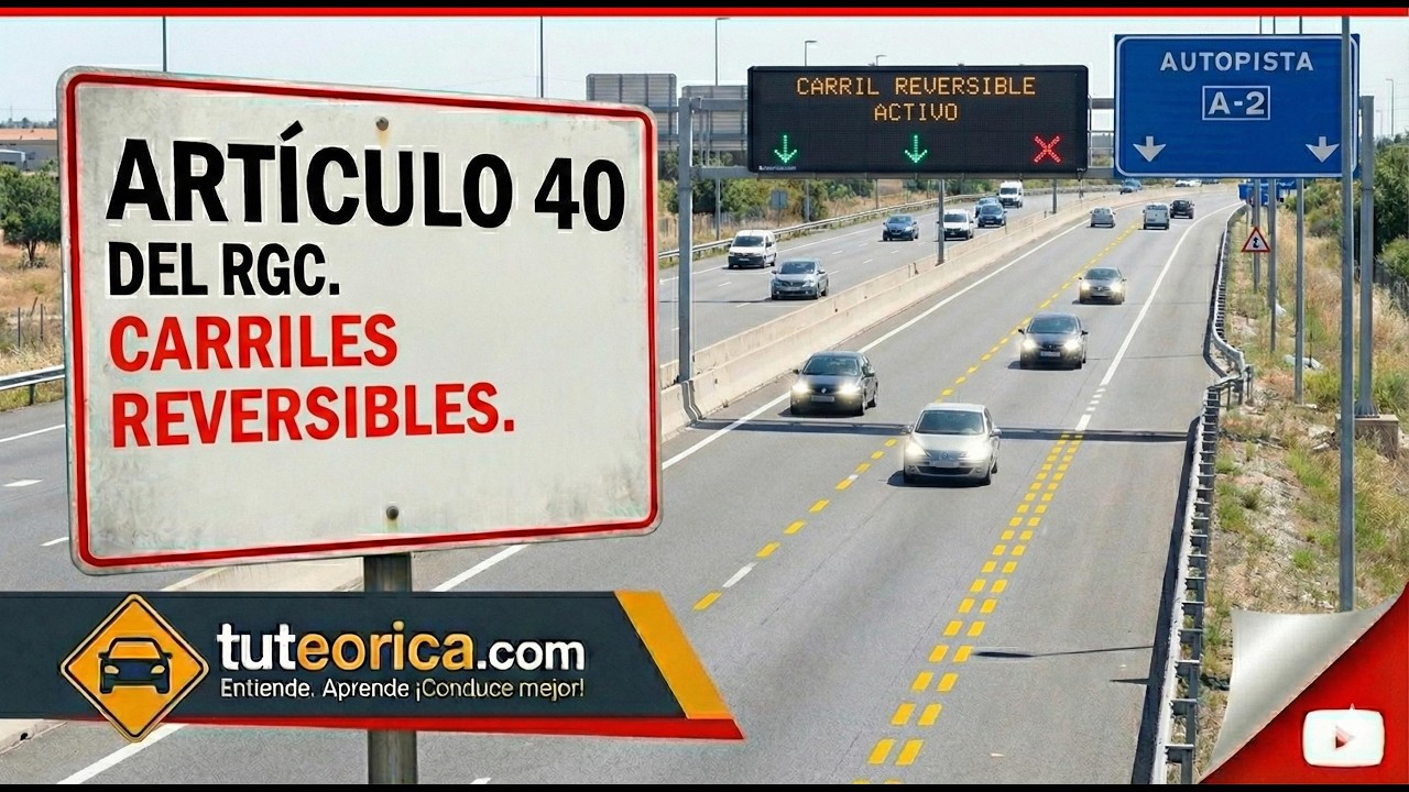 40. Carriles reversibles. ¡CUIDADO con estas líneas! 🚦 el ERROR que te arruina