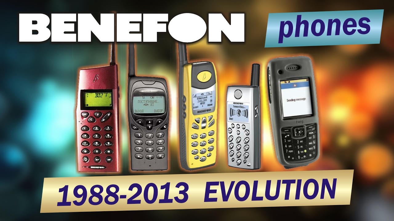 Benefon phones evolution 1988-2013 | 26 models | 3 commercials