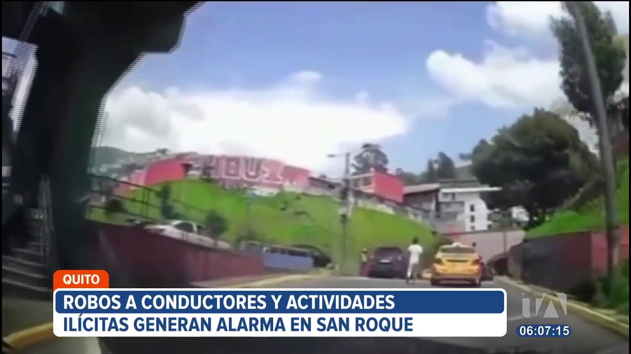 Robos a conductores generan alarma en San Roque, en el centro de Quito