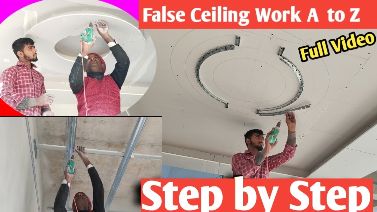 Entire False Ceiling Work Step by Step [A 2 Z] Full Video Construction Details/ New False Ceiling /