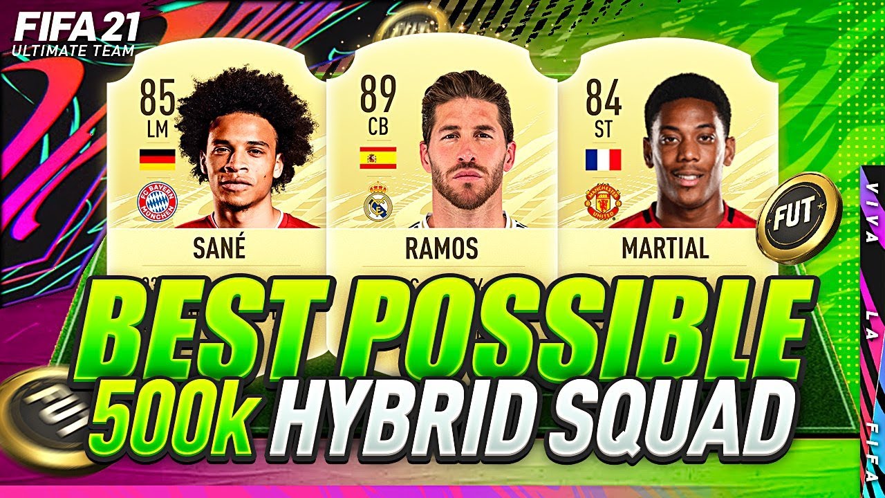 FIFA 21 | MOST OVERPOWERED BEST POSSIBLE 500K HYBRID EVER!💪✅| 500K META TEAM | FUT 21 SQUAD BUILDER