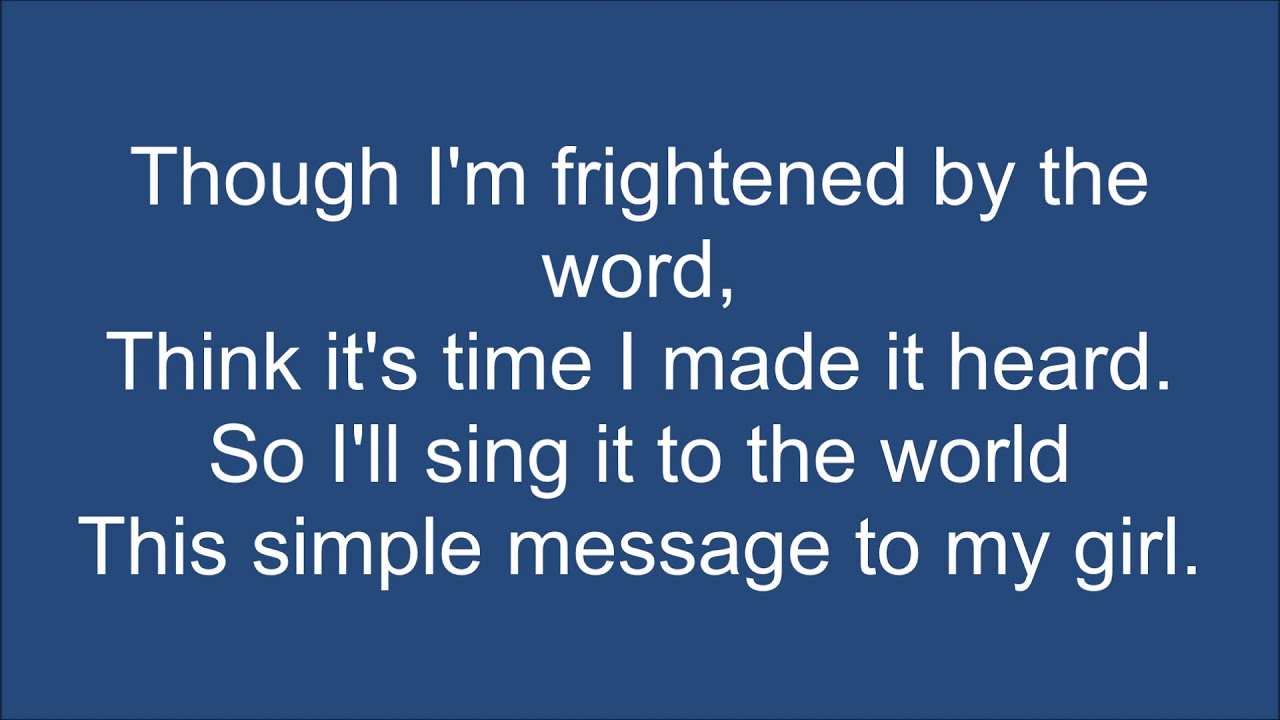 Split Enz- Message to My Girl [Lyrics]