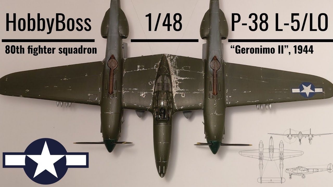 HobbyBoss 1/48 P-38 L5/LO full build