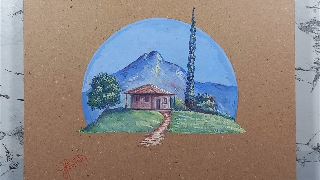 Paisaje sobre Cartón/Acrílico