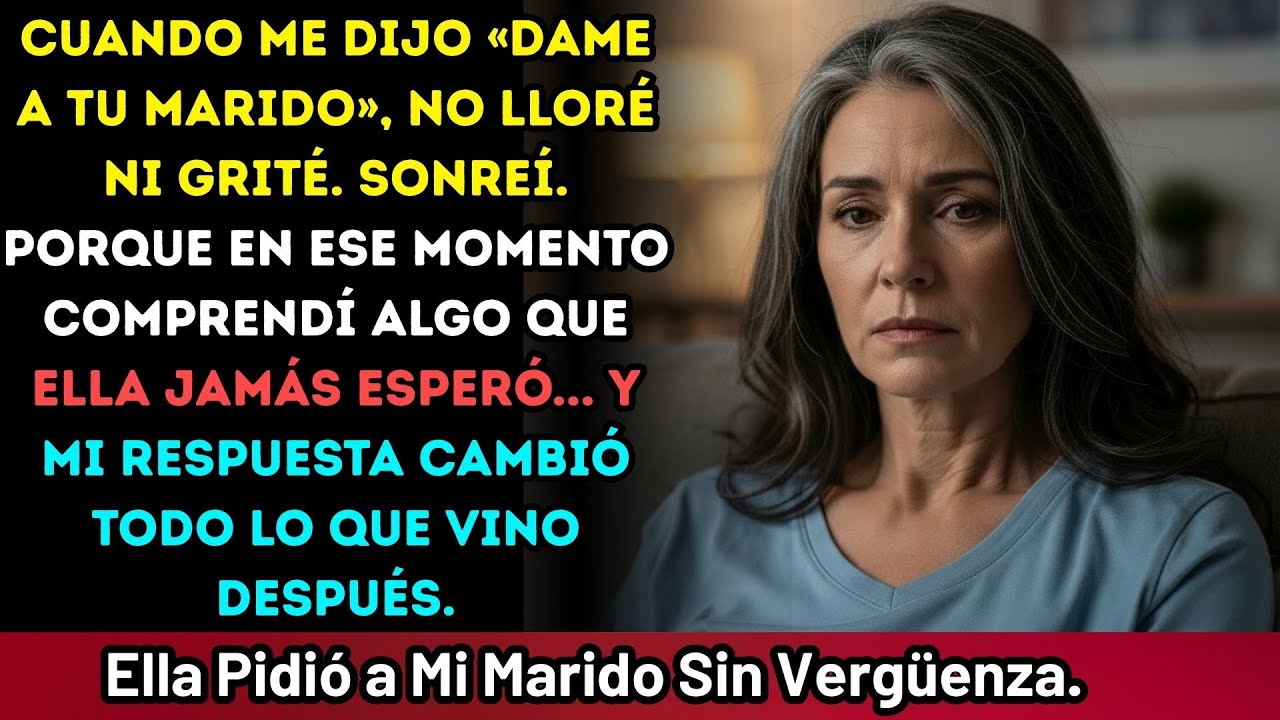 Dame a tu marido”, dijo con calma. Lo que dije terminó la conversación. #spanishstory #womenstory