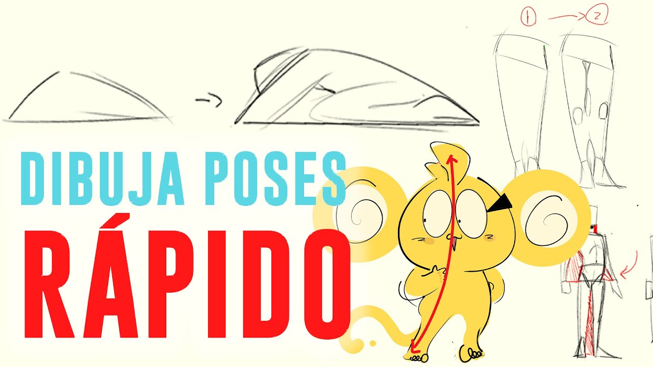 El SECRETO para Dibujar Poses I C&oacute;mo Mejorar Anatom&iacute;a