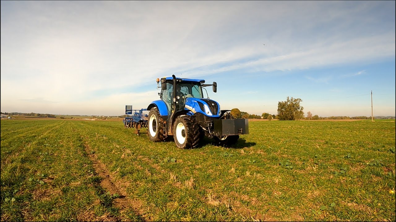 Rolmako U436 + New Holland T6.160 200KM. Najmocniejszy Polski Bezorkowiec. Test w głębokiej uprawie