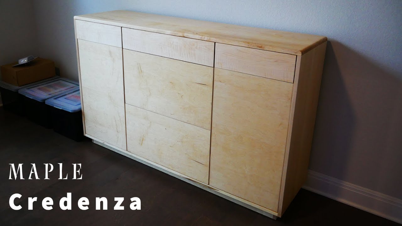Building a Solid Maple Credenza / Sideboard / Media Console / TV stand For Client