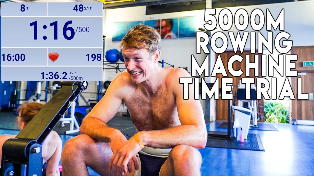 2021 British Rowing Trials 5000m Time Trial on the Rowing Machine