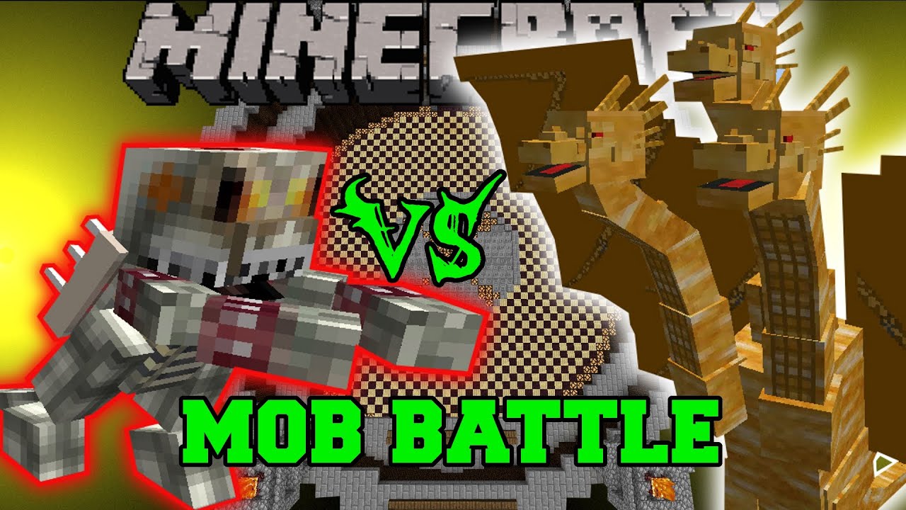 КОРОЛЬ БОУЗЕР ПРОТИВ КОРОЛЯ ГИДОРА — Minecraft Mob Battles — Моды Minecraft