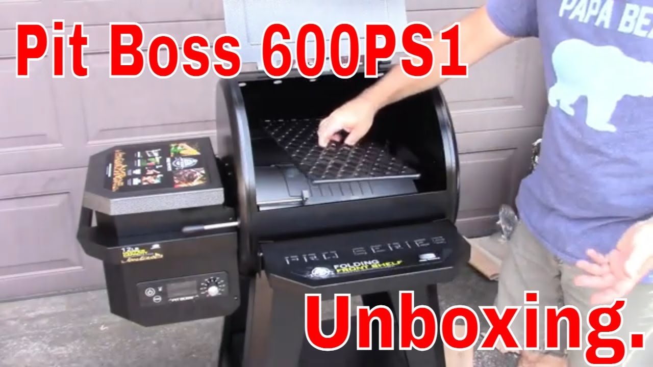 Pit Boss 600PS1 Unboxing and assembly. Smoker grill.