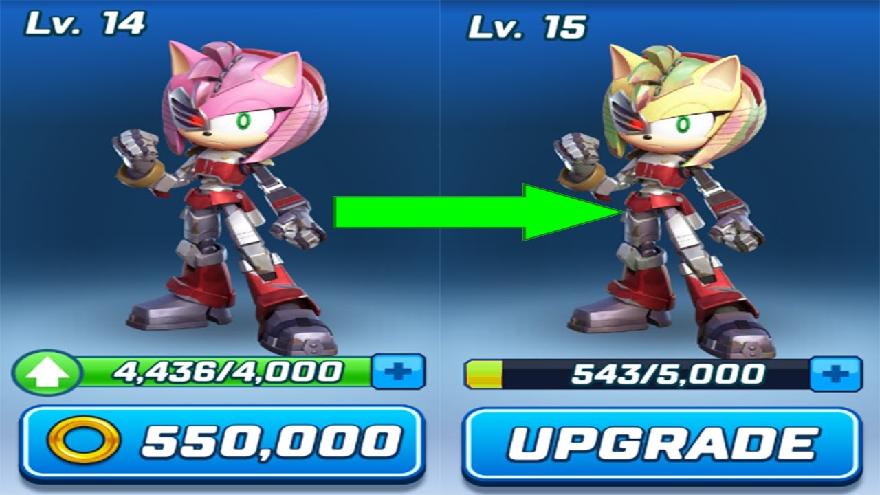 Sonic Forces Speed Battle - RUSTY ROSE BIG UPGRADED - Use 550K Gold Rings for Upgraded Gameplay 3D