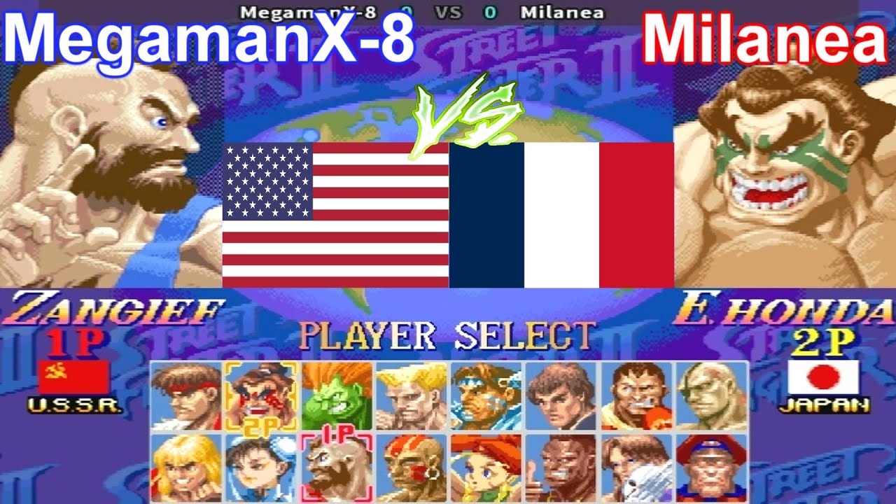 Super Street Fighter II X: Grand Master Challenge - MegamanX-8 vs Milanea