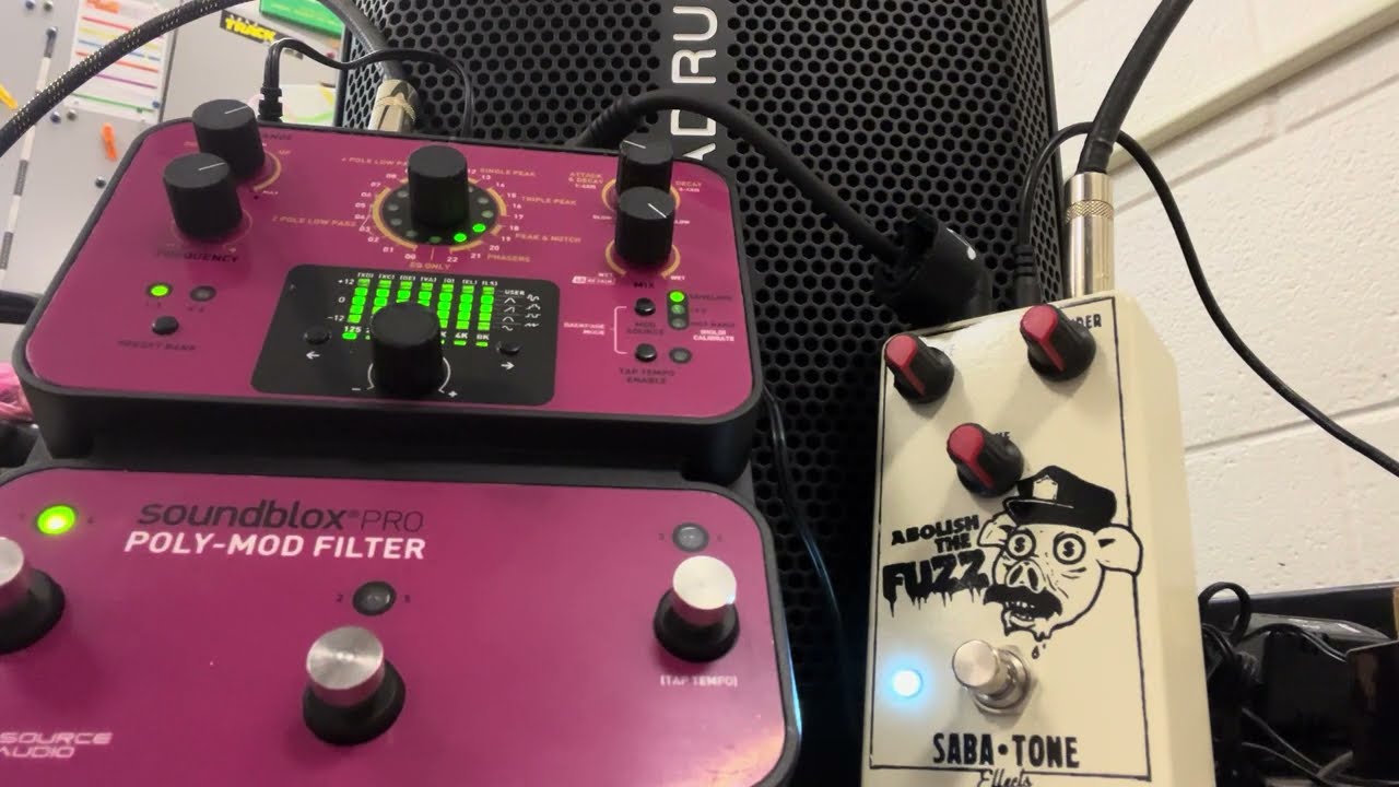 4/4/2024 Source Audio Soundblox Pro Poly-Mod Filter+Saba Tone Abolish the Fuzz (Superfuzz) pedals