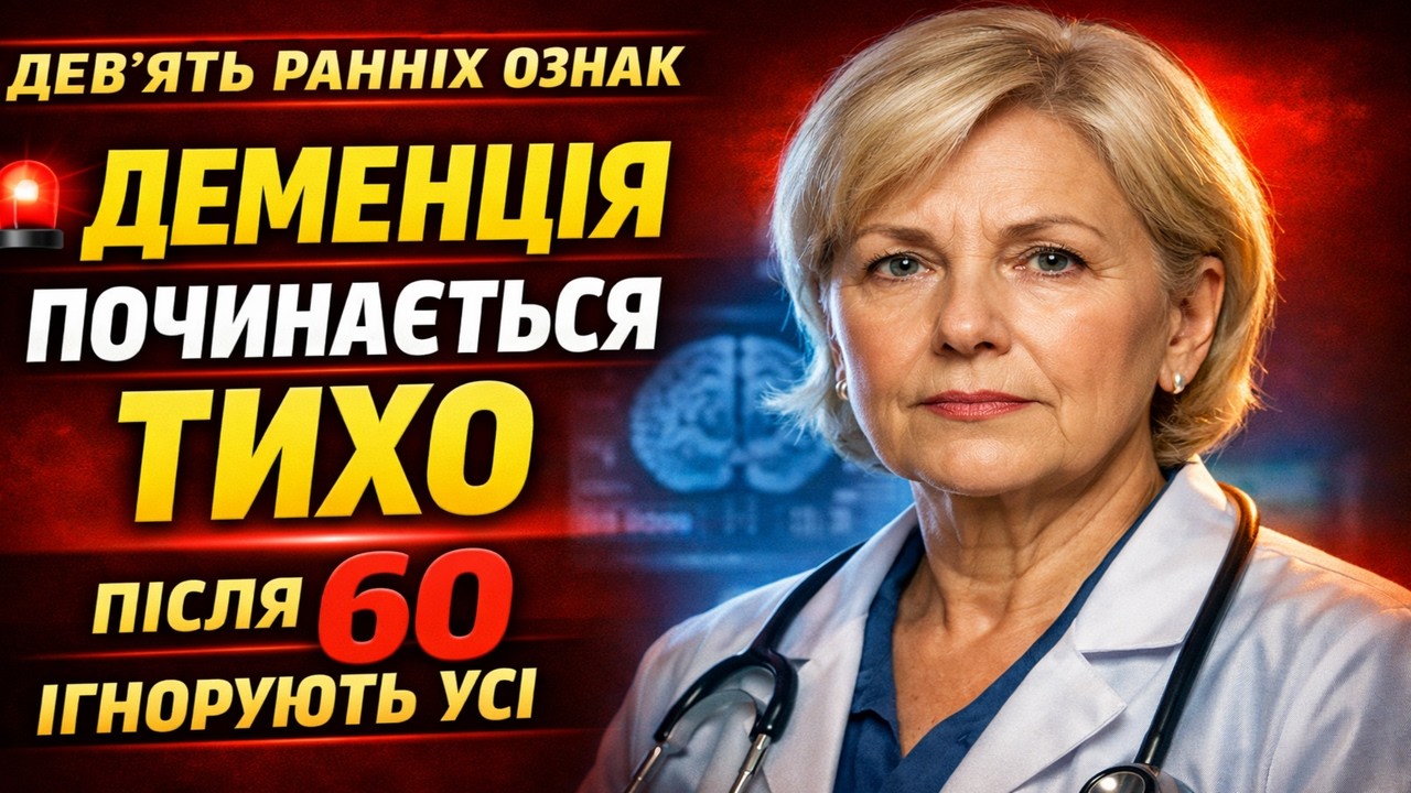 ПІСЛЯ 60 ЦЕ ПОЧИНАЄТЬСЯ ТИХО ⚠️ 9 РАННІХ ОЗНАК ДЕМЕНЦІЇ, ЯКІ ІГНОРУЮТЬ УСІ