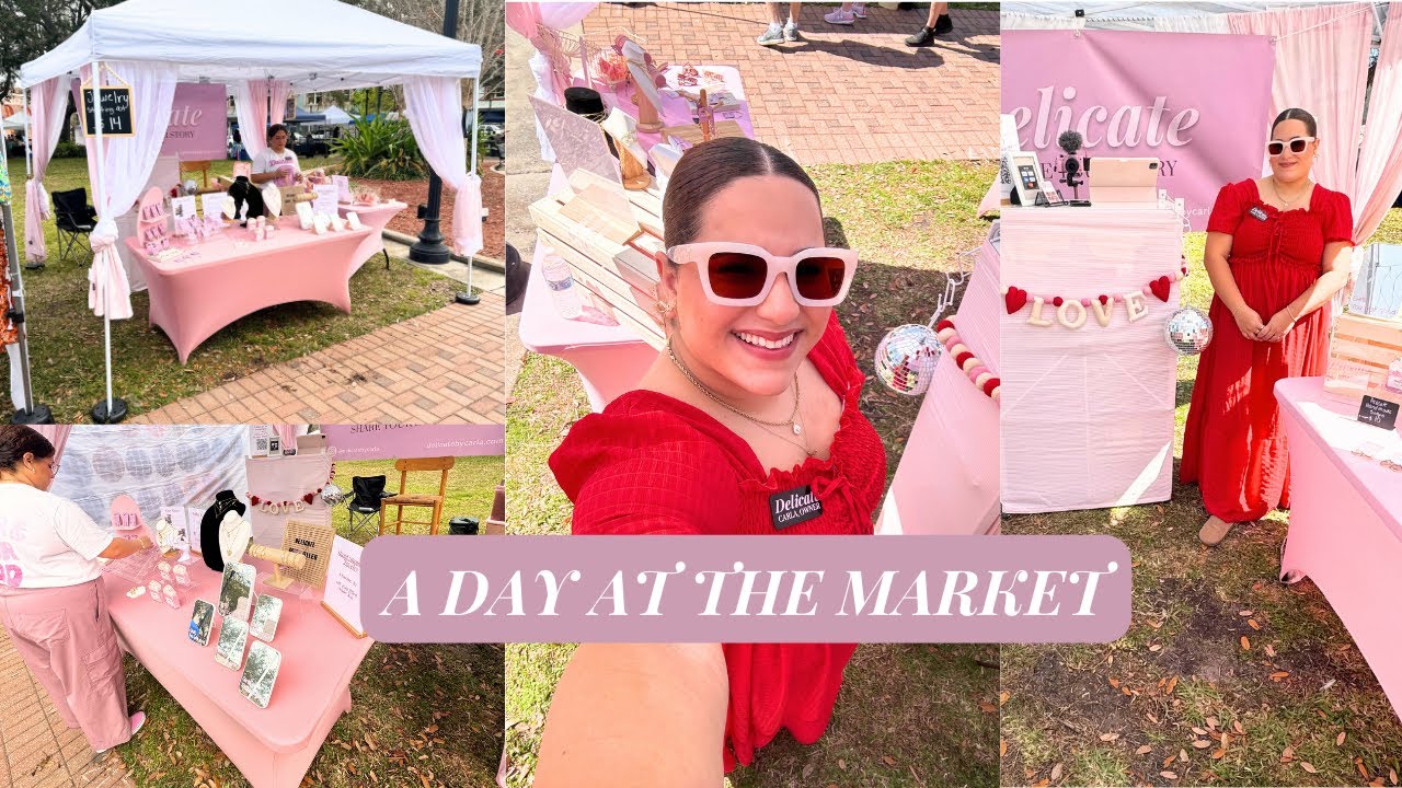 A Beautiful Spring Market Day | online jewelry boutique, small business vlog