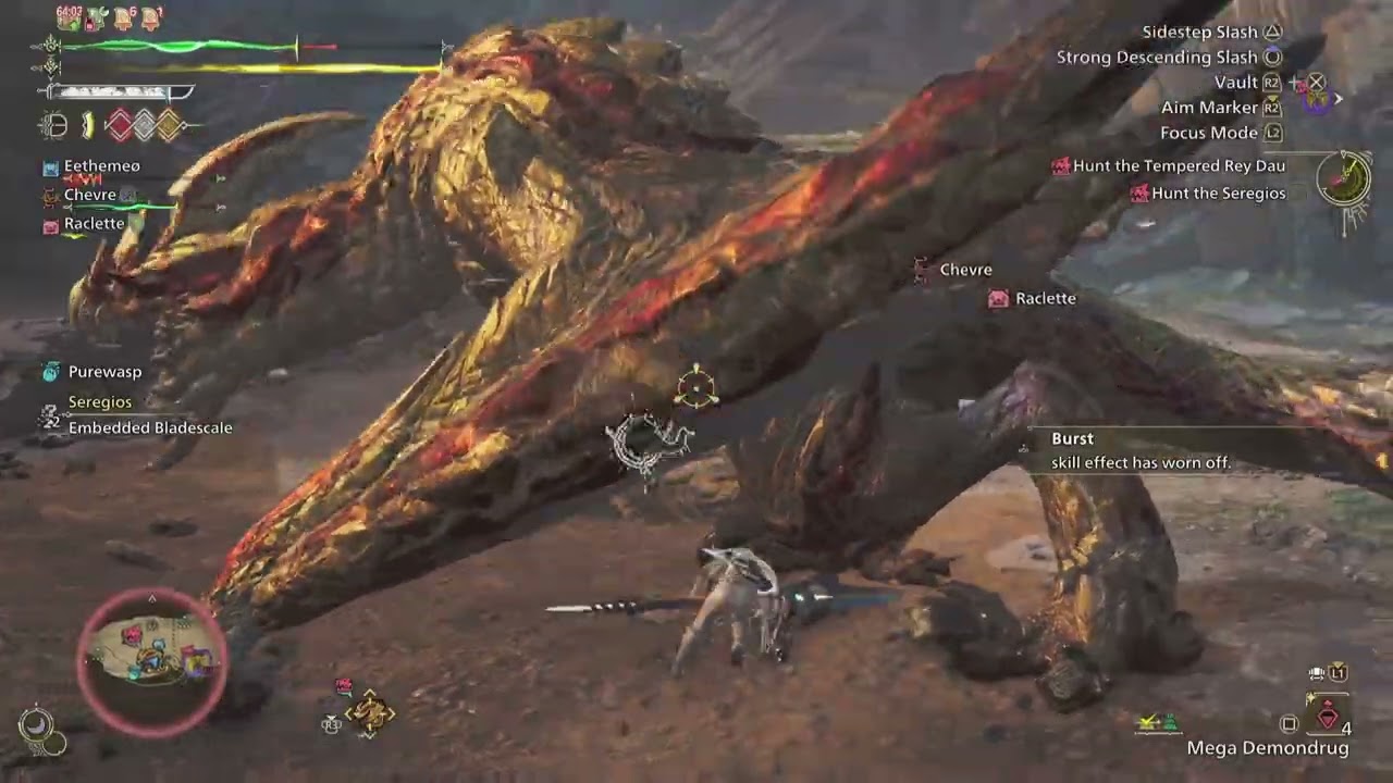Monster Hunter Wilds_7 Stars Tempered Rey Dau and Seregios Investigation_Insect Glaive