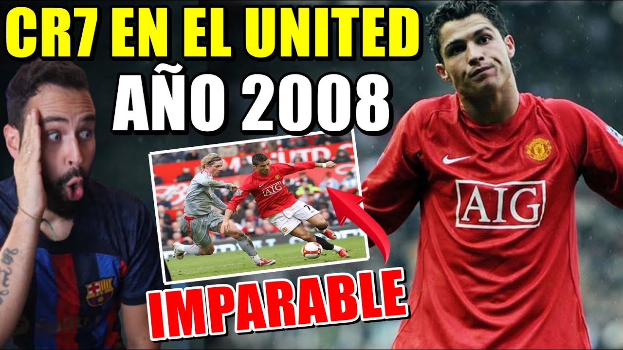 REACCIONANDO a CRISTIANO RONALDO en el MANCHESTER UNITED 2008 ¡ERA IMPARABLE!