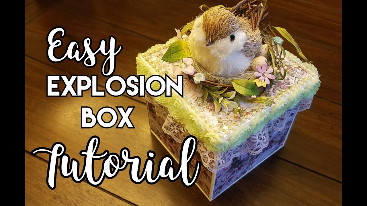 Easy Explosion Box Tutorial ~ Prima Lavender #PrimaDTCall