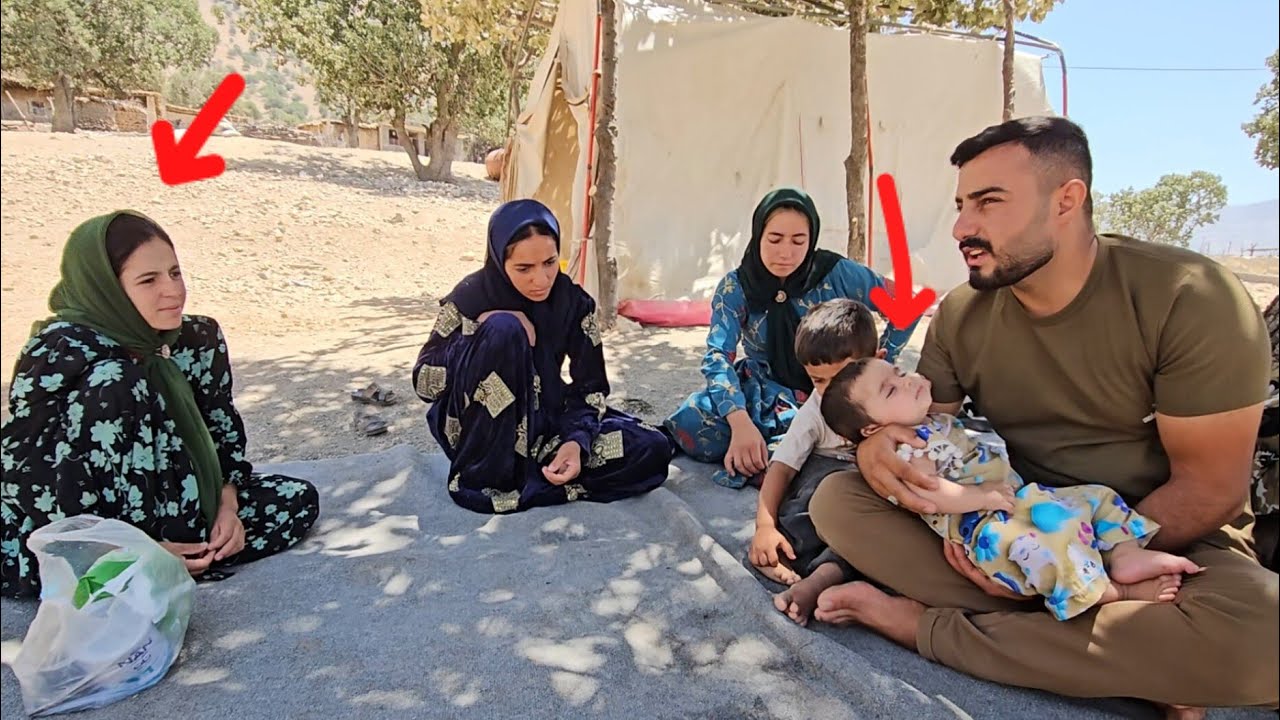 Kobra's concern and coming to Asghar's family