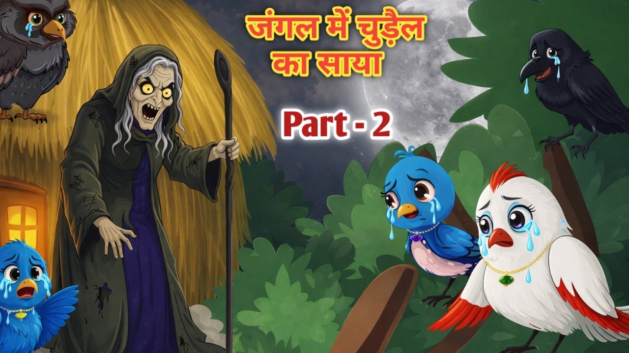 जंगल में चुड़ैल का साया Part - 2 | Jungle me chudail ka saya Part 2 | ToonBirds | birds story |